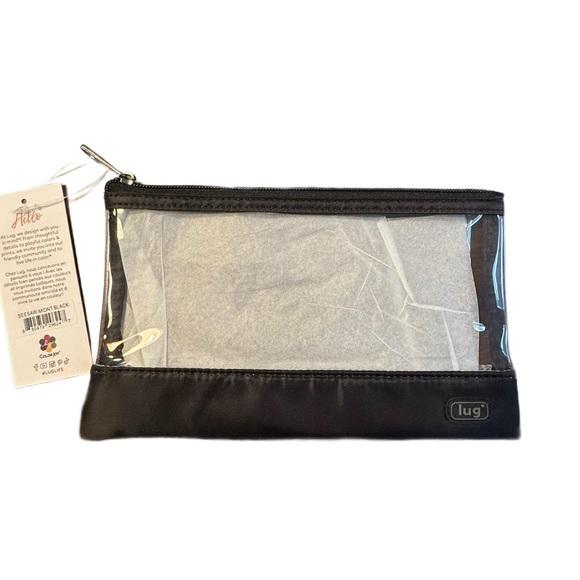 Lug Clear and Black Cosmetic Pouch - NWT - Picture 2 of 3